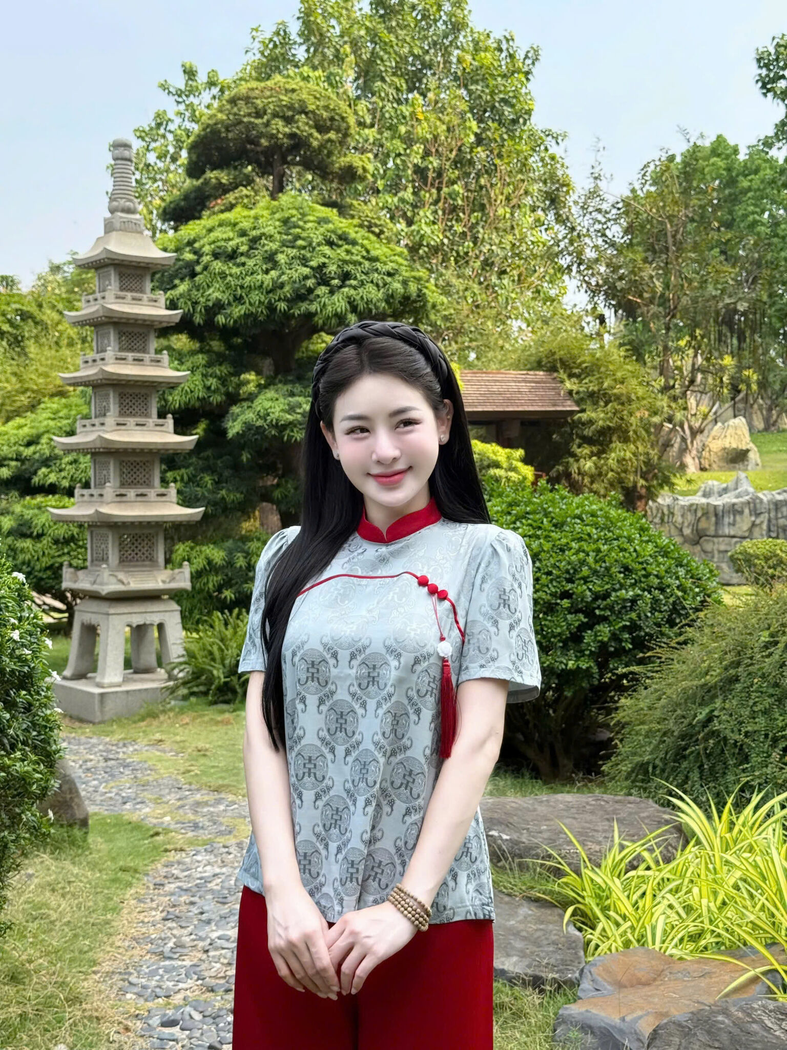 PP302 Pháp phục lễ chùa tay ngắn Tinh Nhi_thumbnail_1