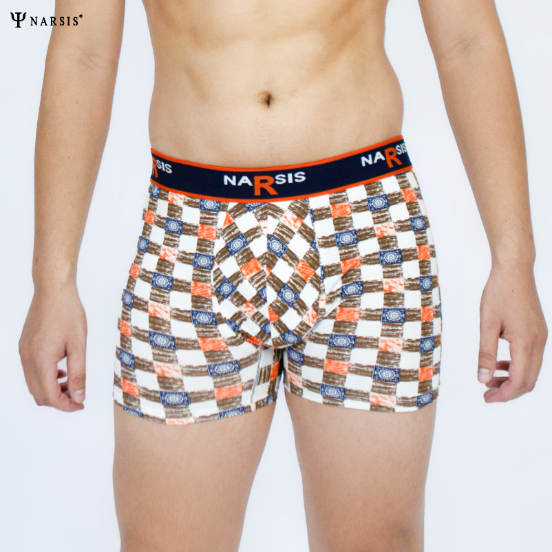 QUẦN LÓT ĐÙI / BOXER NAM NARSIS Ô BÀN CỜ - COTTON CO GIÃN 4 CHIỀU CAO CẤP BIGSIZE CÓ LỚP LÓT KHÁN..._thumbnail_1