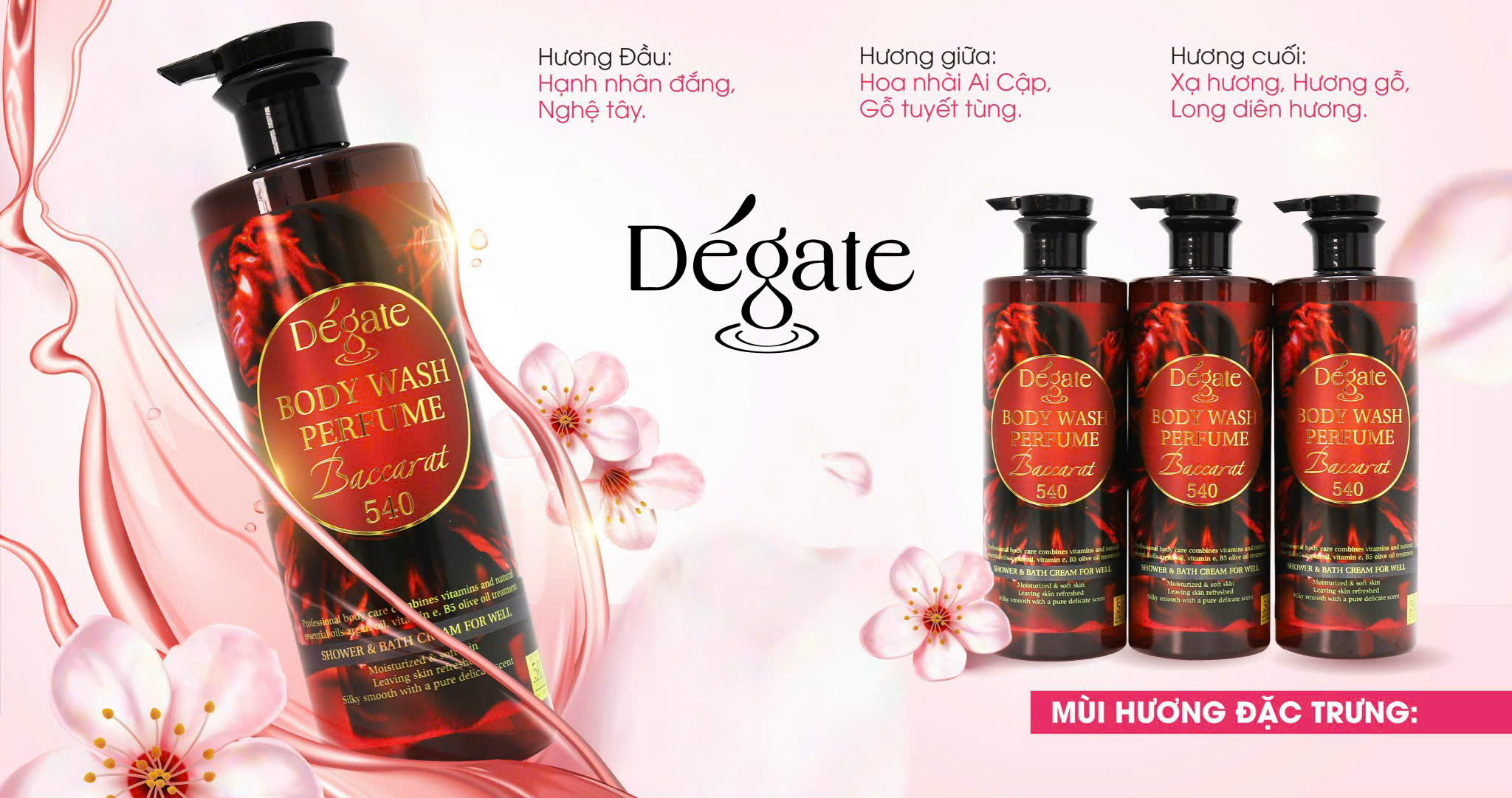 SỮA TẮM THƯỢNG LƯU DE'GATE 1000ml