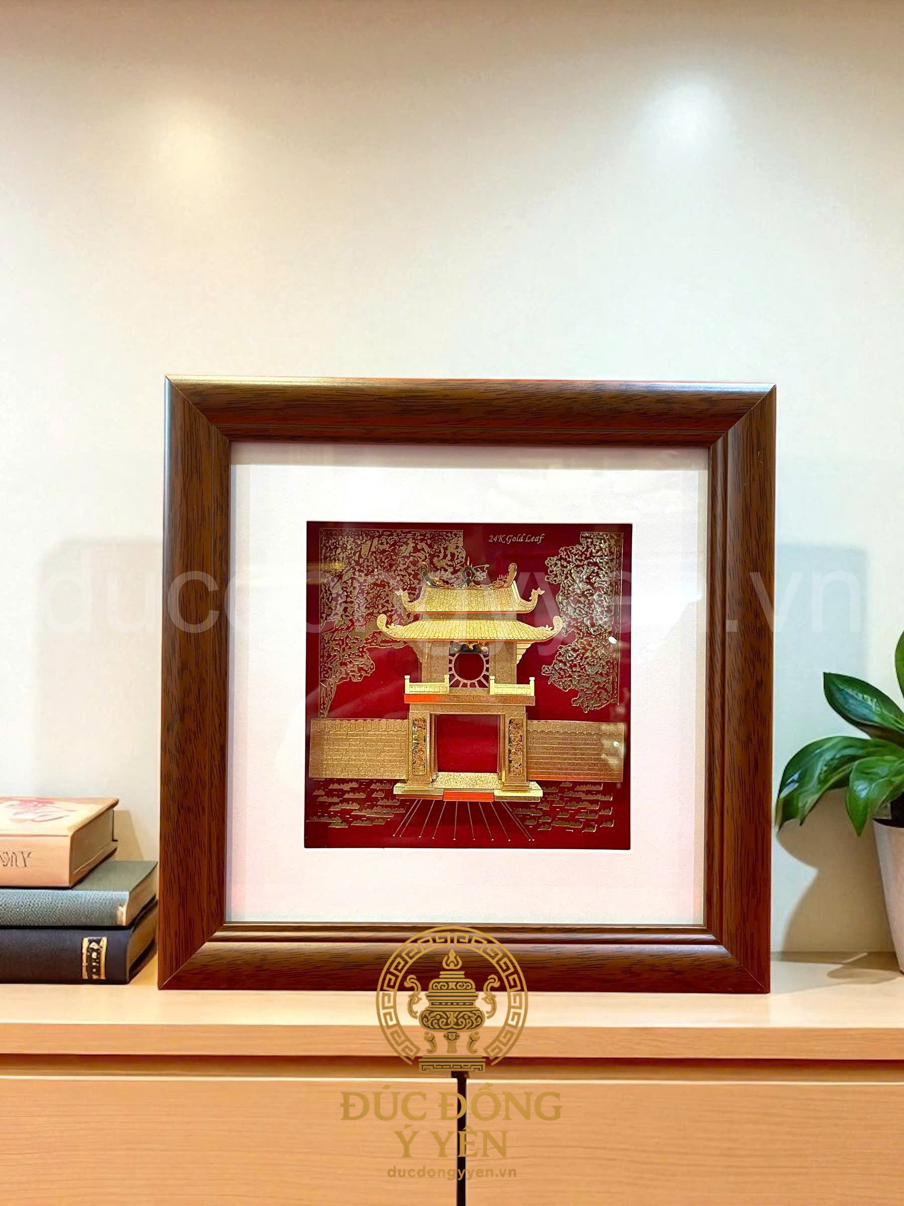 Tranh khuê văn các mạ vàng 24k