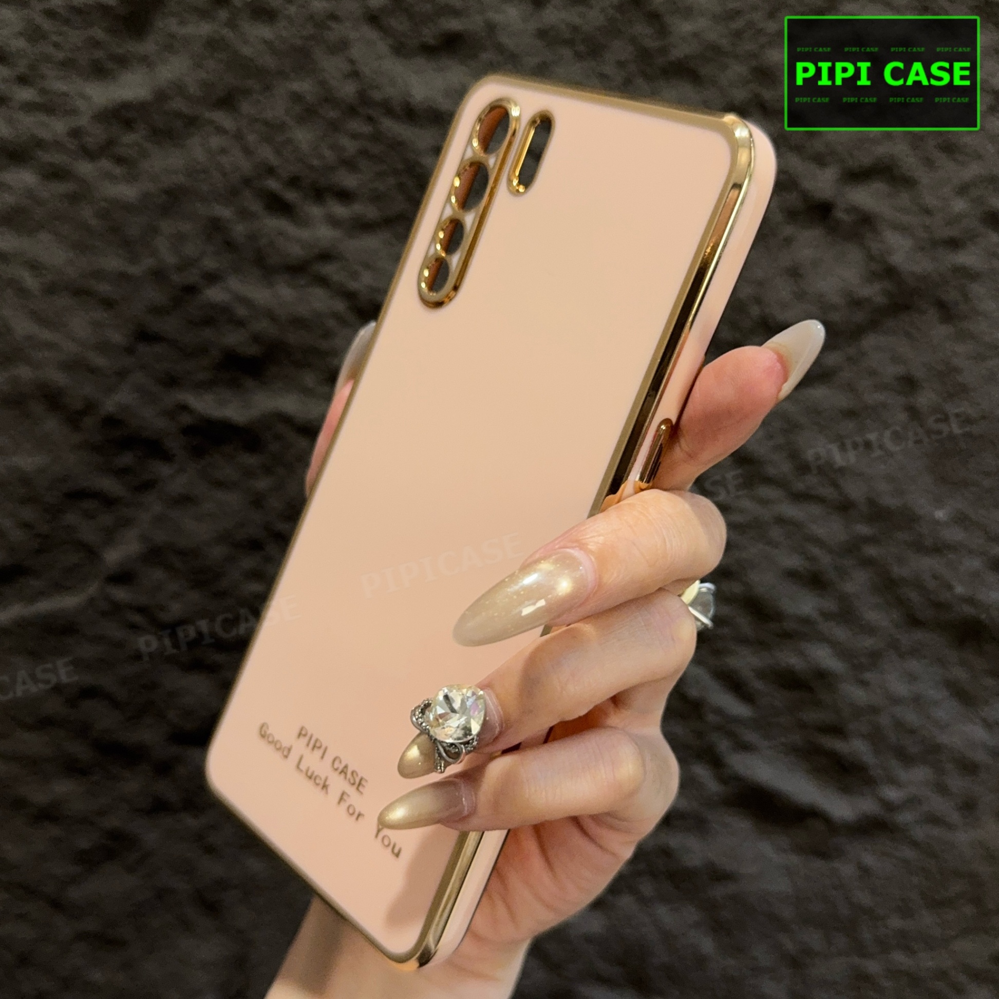 Ốp Lưng Oppo Reno 3 - Royal - Vàng Hồng