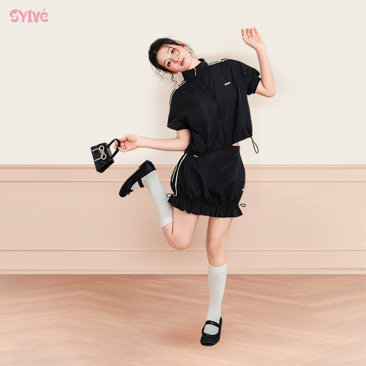 Set Váy Gió SYLVE - NEYRA SET - Áo Gió & Chân Váy Gió Ngắn Thiết Kế Thời Thượng Chất Liệu Cao Cấp ST04_thumbnail_2