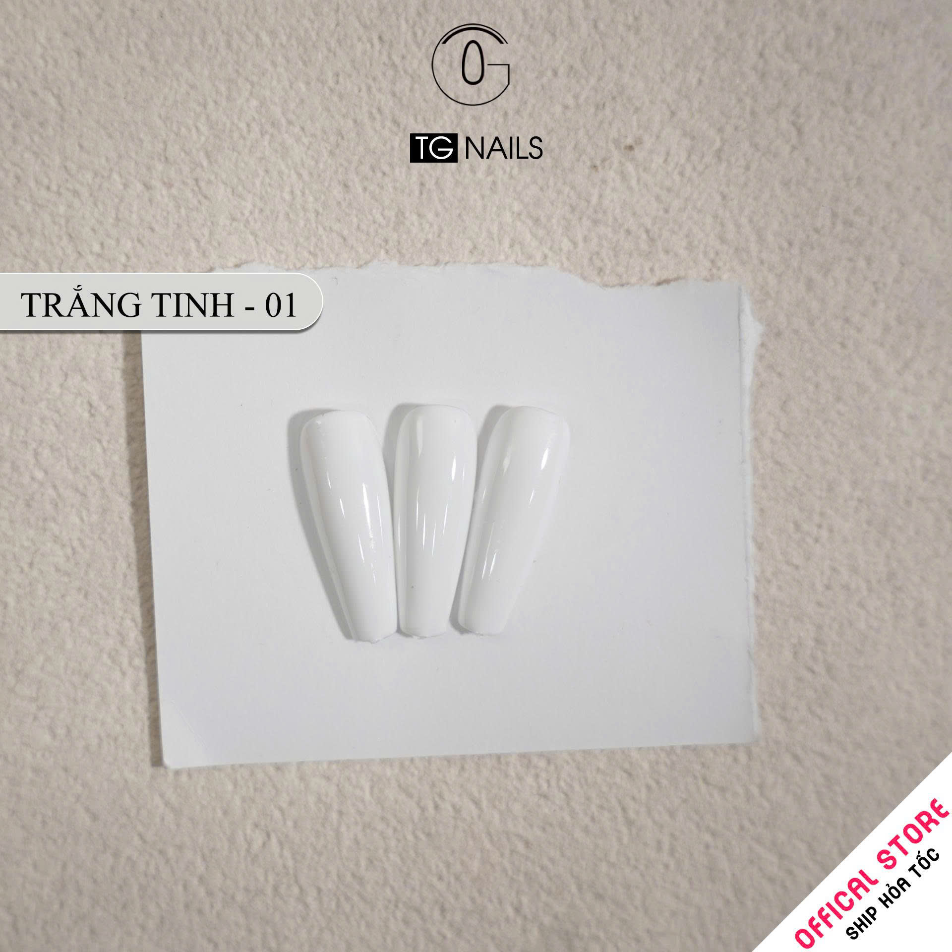 Sơn gel trắng TG cao cấp cọ tròn chai 15ml_thumbnail_8