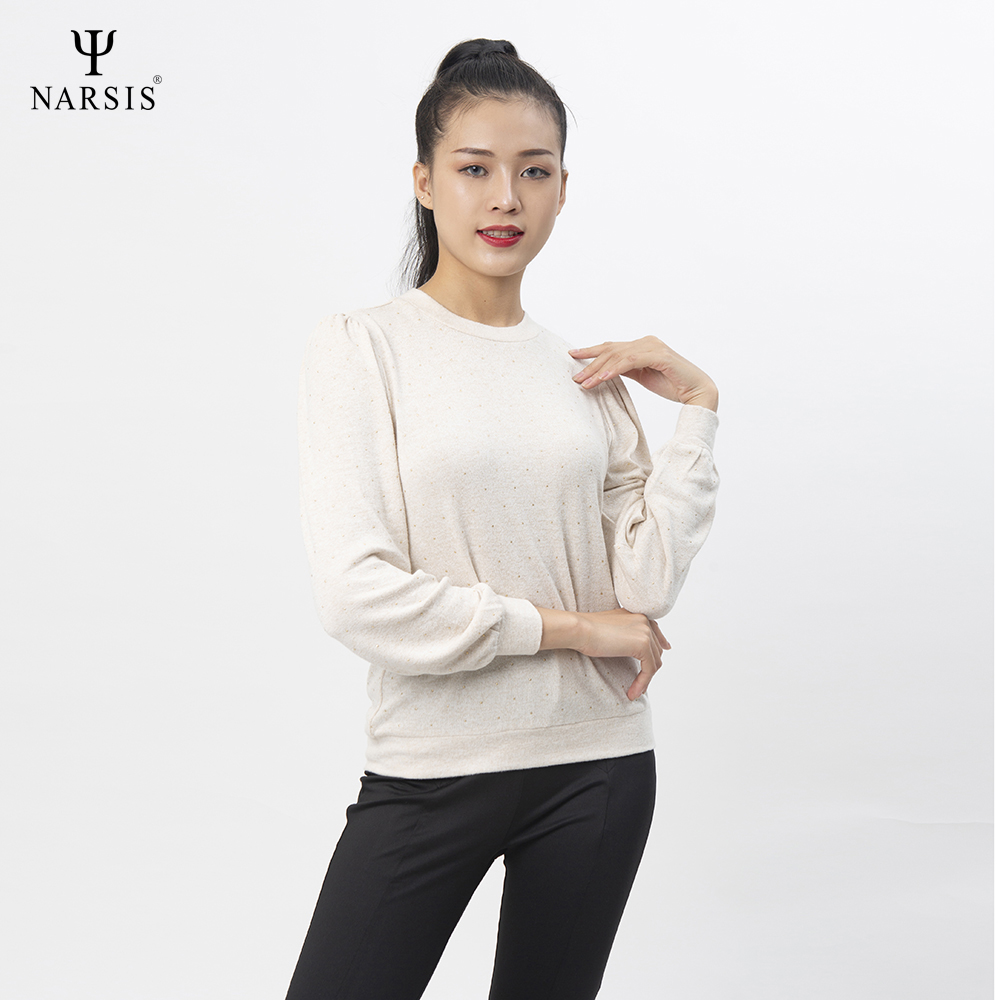 ÁO THU ĐÔNG NỮ L0023 NARSIS VẢI LEN COTTON ẤM ÁP, THOÁNG MÁT, GIỮ ẤM TỐT, MỀM MẠI_thumbnail_3