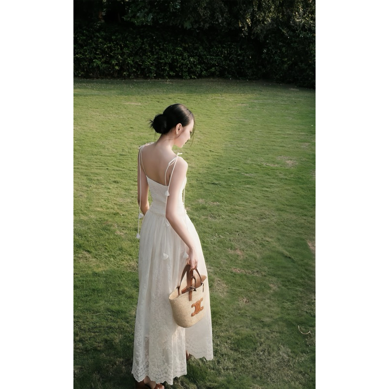 Máy maxi 2 dây thêu hoa dáng dài, đầm maxi voan tơ thêu hoa dáng dài Logastore_L207_thumbnail_1