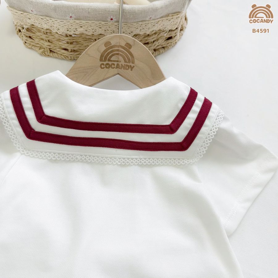 Bộ cộc ĐỎ phối trắng cổ thủy thủ + chân váy tennis_thumbnail_4