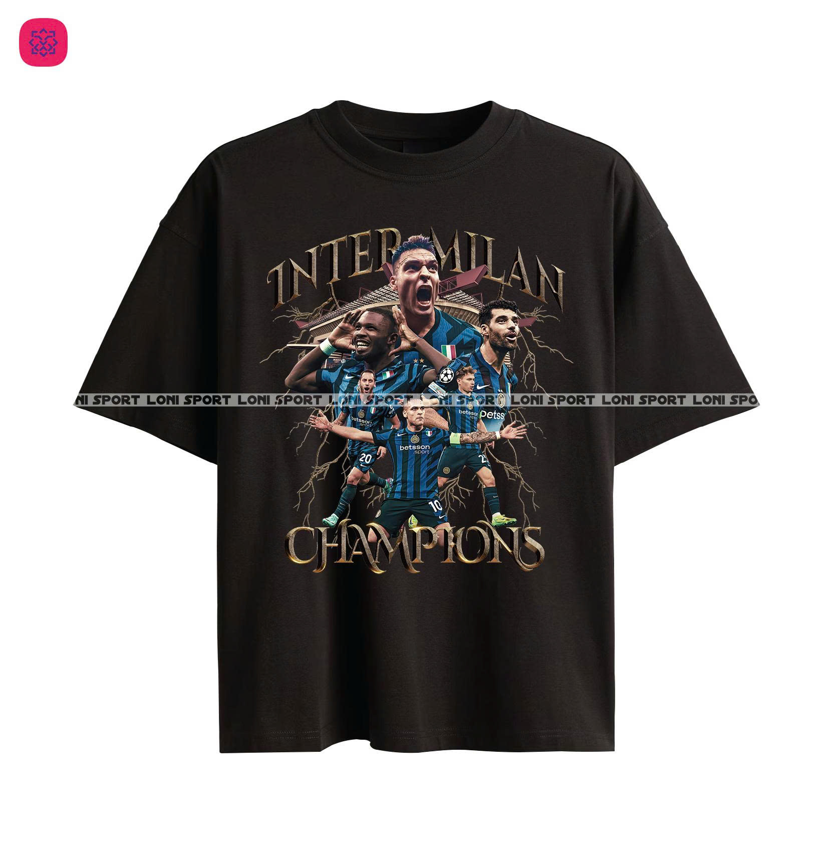 Áo thun nam nữ INTER MILAN CHAMPIONS  - 100% Cotton_thumbnail_1