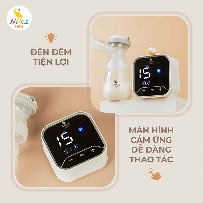 Máy hút sữa điện đôi Moaz BeBe_thumbnail_2