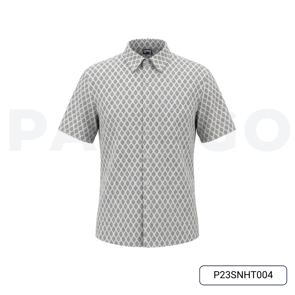 Áo sơ mi nam trung niên PAPAGO tay ngắn lai ngang in họa tiết - P23SNHT004_thumbnail_9