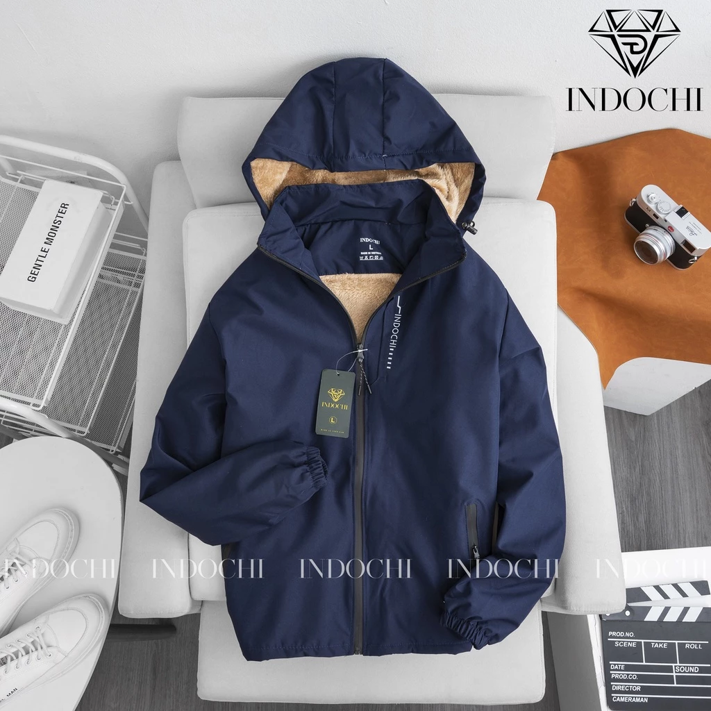 M142 - Áo khoác gió lót lông Unisex tráng bạc chống nước_thumbnail_1