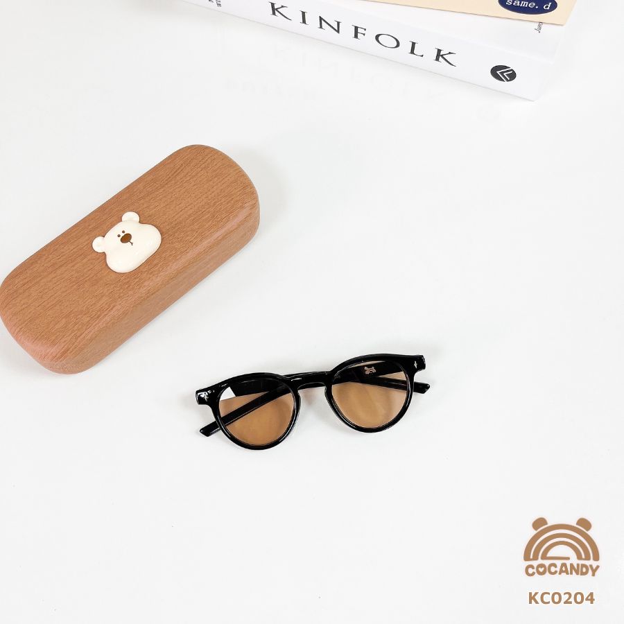 Kính COCANDY ĐEN mắt CAM + hộp gấu gỗ_thumbnail_0