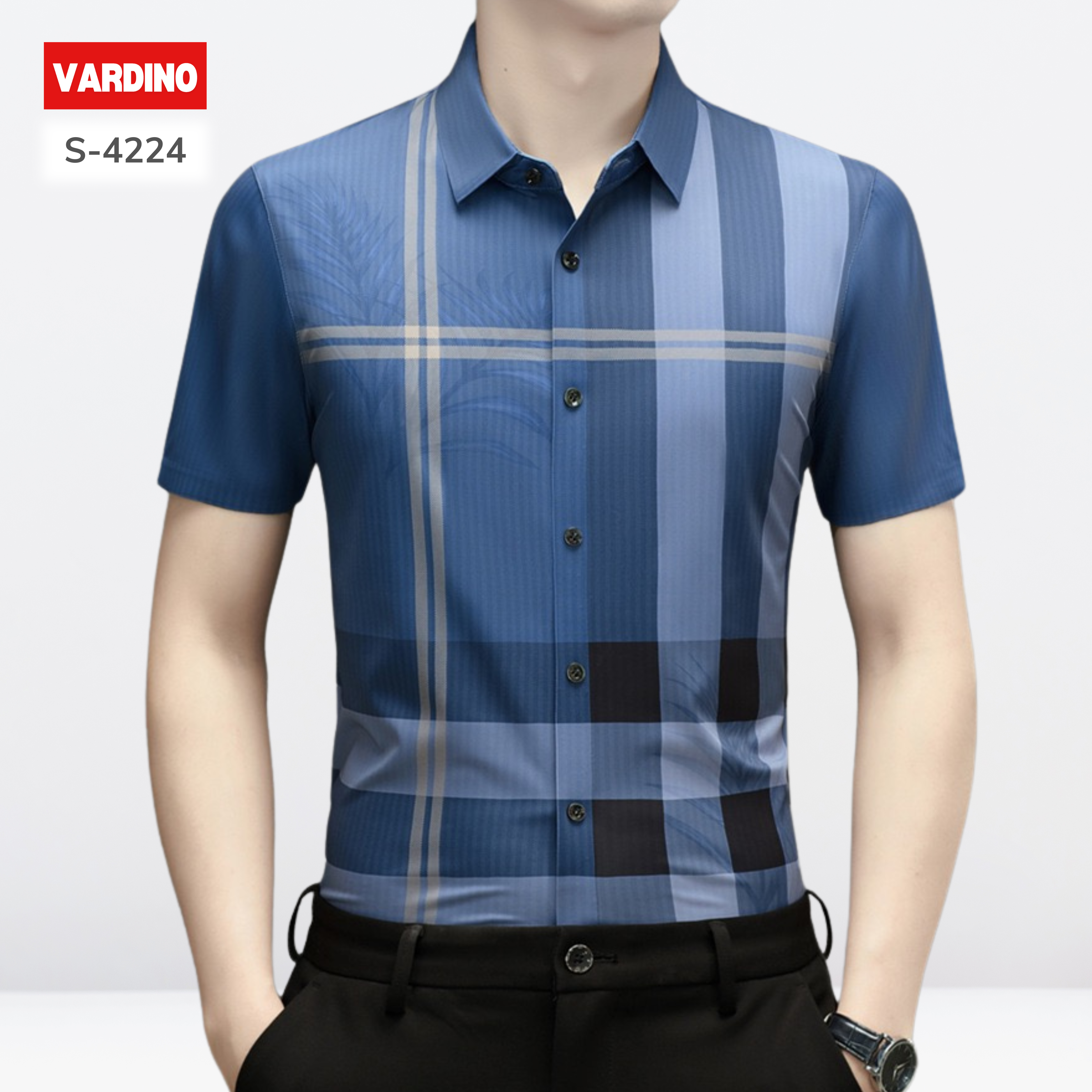 Sơ mi kẻ Vardino s4224