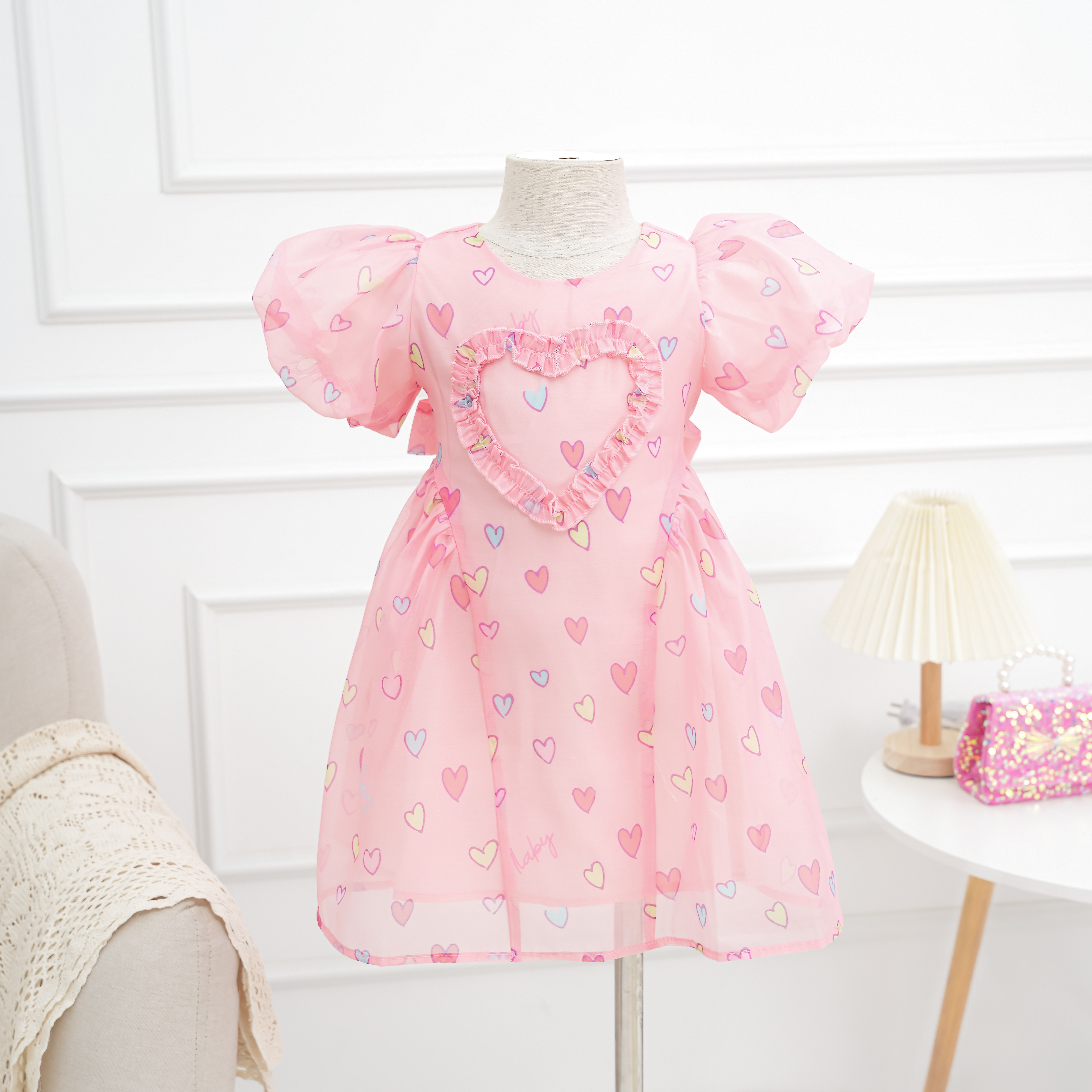 Váy tơ họa tiết nhún bèo trái tim_thumbnail_2