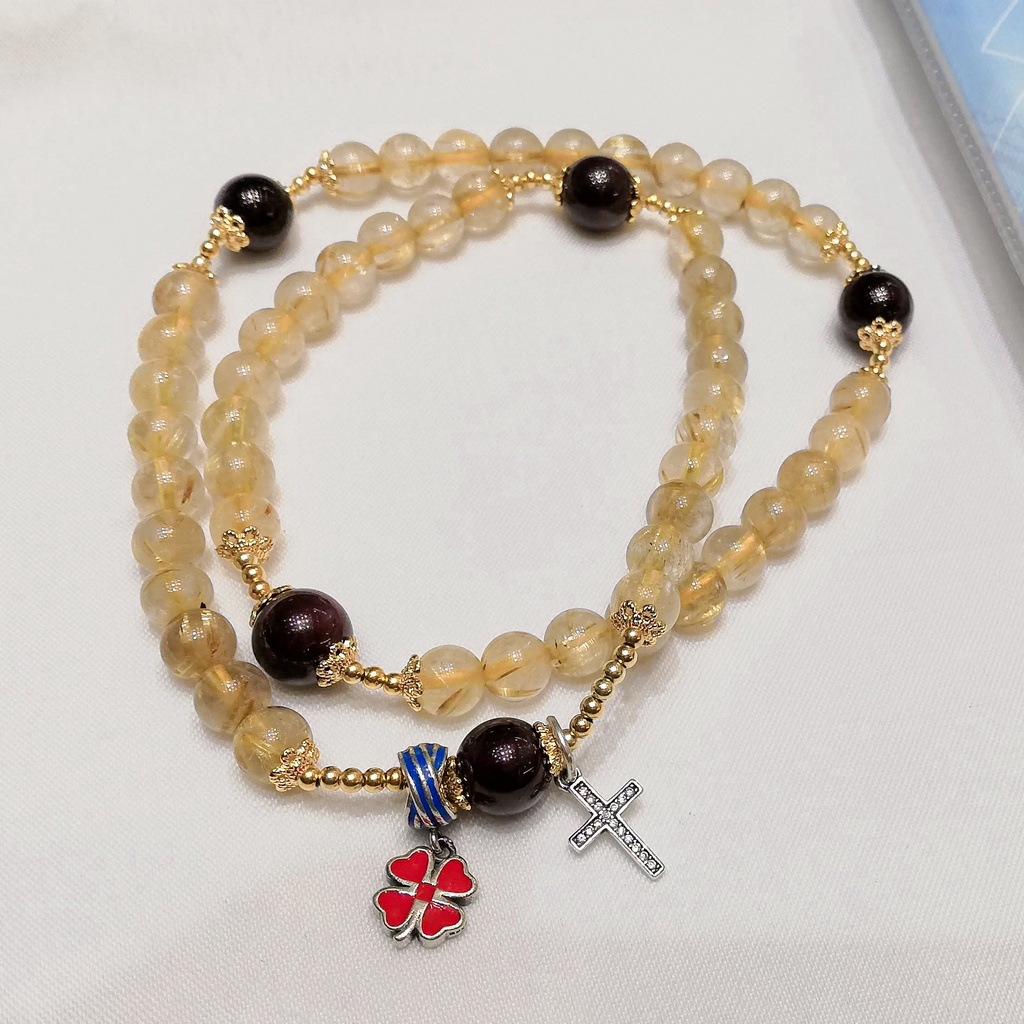 Chuỗi 50 Tràng Hạt Mân Côi Đá cao cấp - Mẫu TH0662 - Quà tặng Công Giáo tinh tế, ý nghĩa