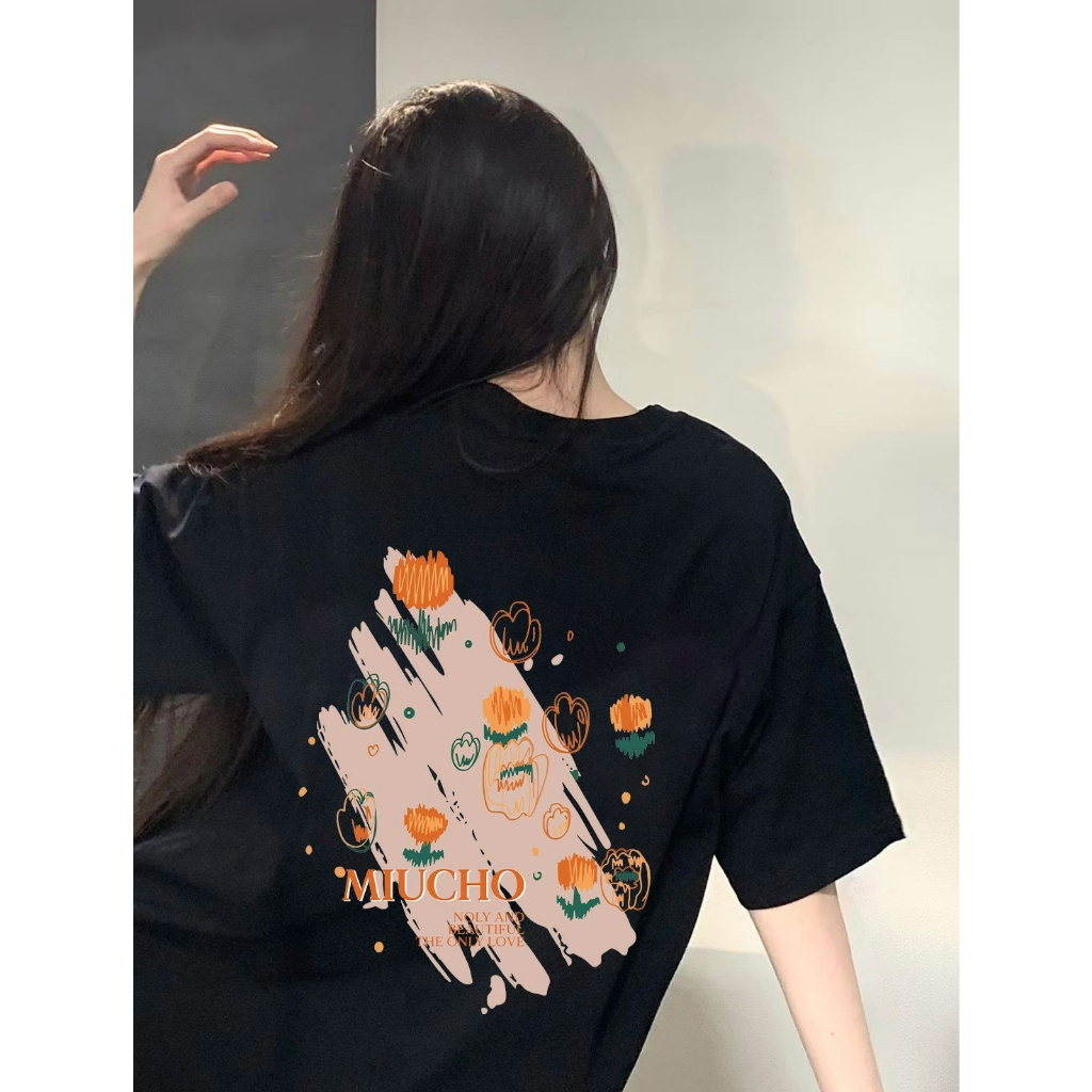 Áo thun nữ form rộng ATD200 Miucho chất vải cotton in Artwork_thumbnail_8