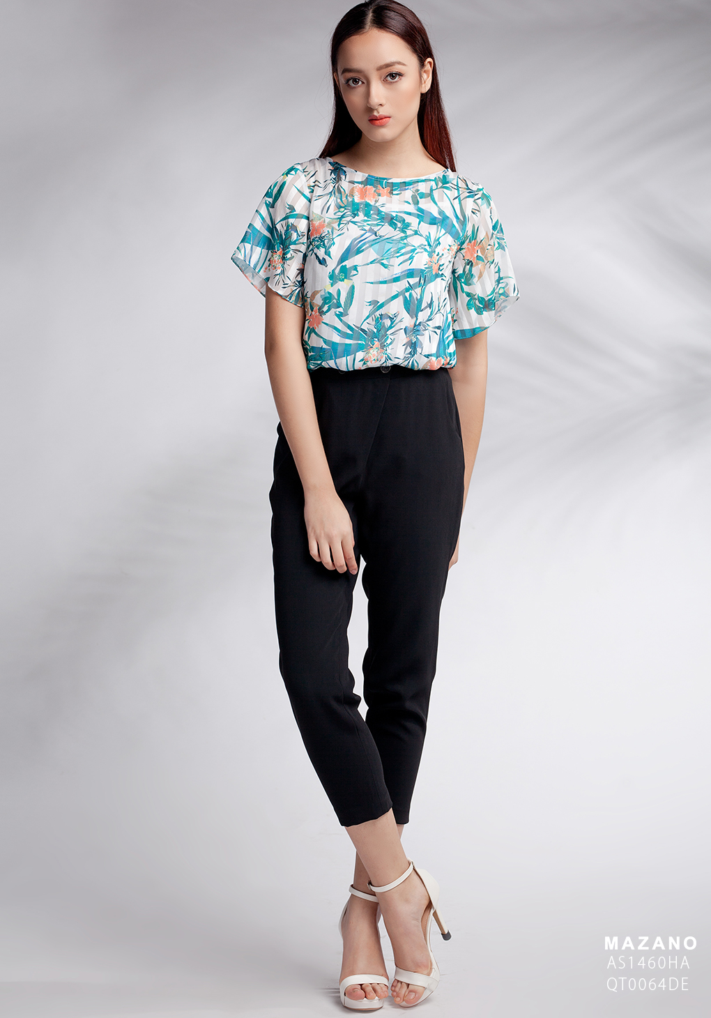 Quần ống đứng cạp tiêu chuẩn vải Tuytxi dày màu đen