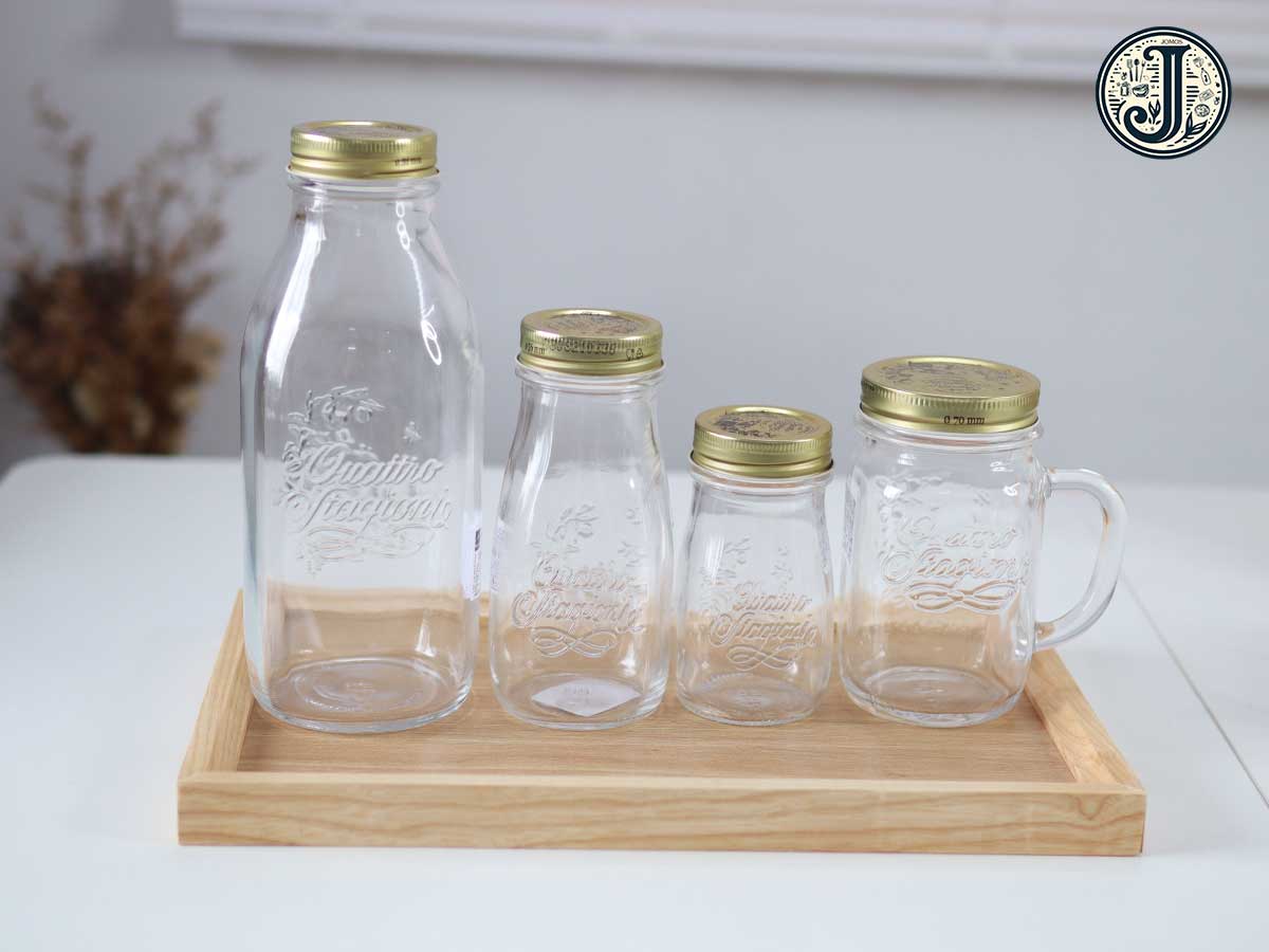 Lọ thủy tinh đựng nước ép, sữa hạt Quattro Stagioni