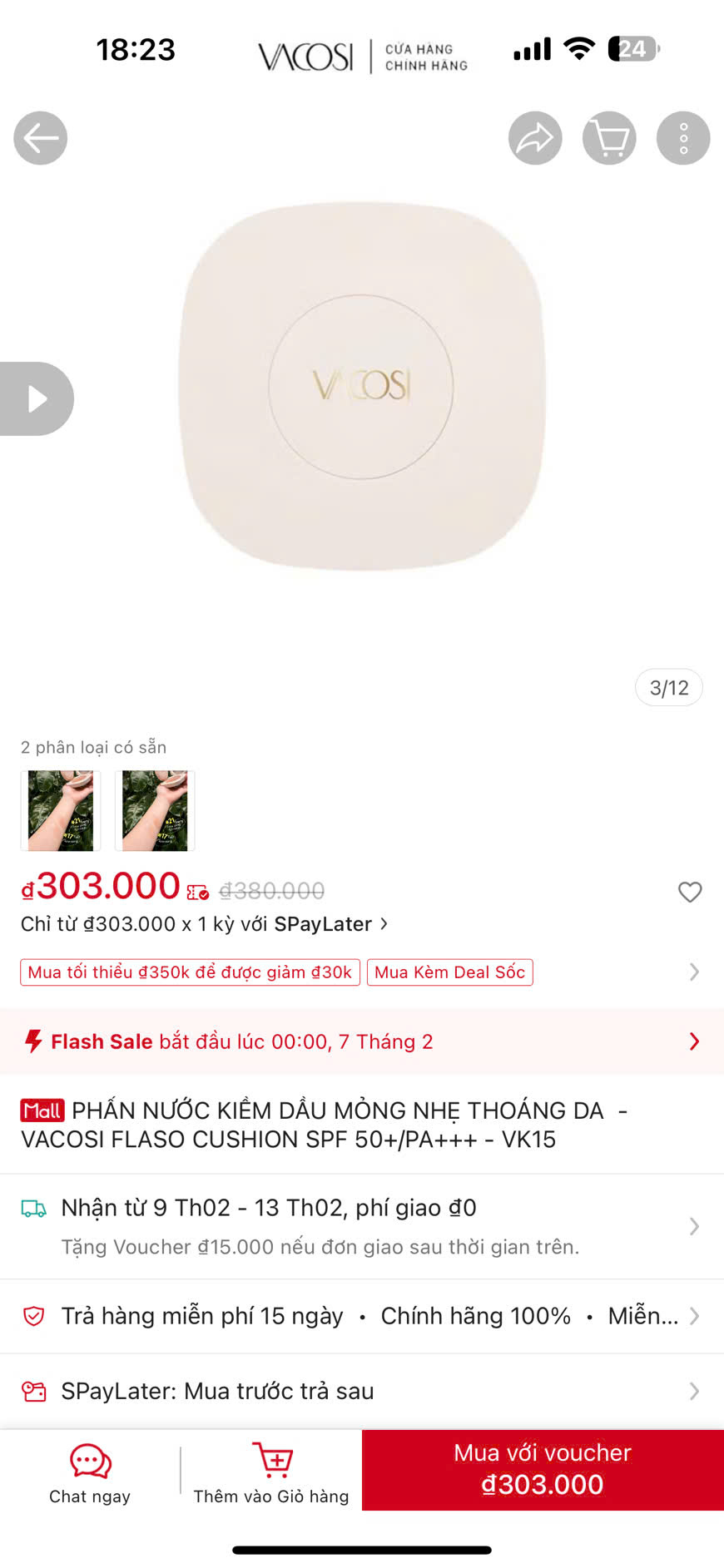 PHẤN NƯỚC KIỀM DẦU VACOSI FLASO CUSHION SPF 50+/PA+ VK15_thumbnail_6