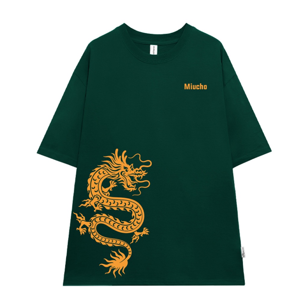 Áo phông Tết 2024 in hình rồng màu đỏ local brand form rộng ATD896 Miucho Man tay ngắn vải cotton cổ tròn in mix_thumbnail_14