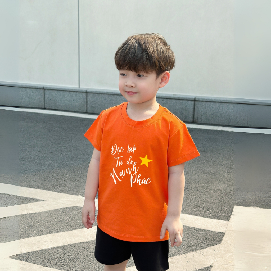 Bộ đồ bé trai in hình 'Cờ đỏ Sao vàng - Độc lập Tự Do' - Loza Kids BD032_thumbnail_6