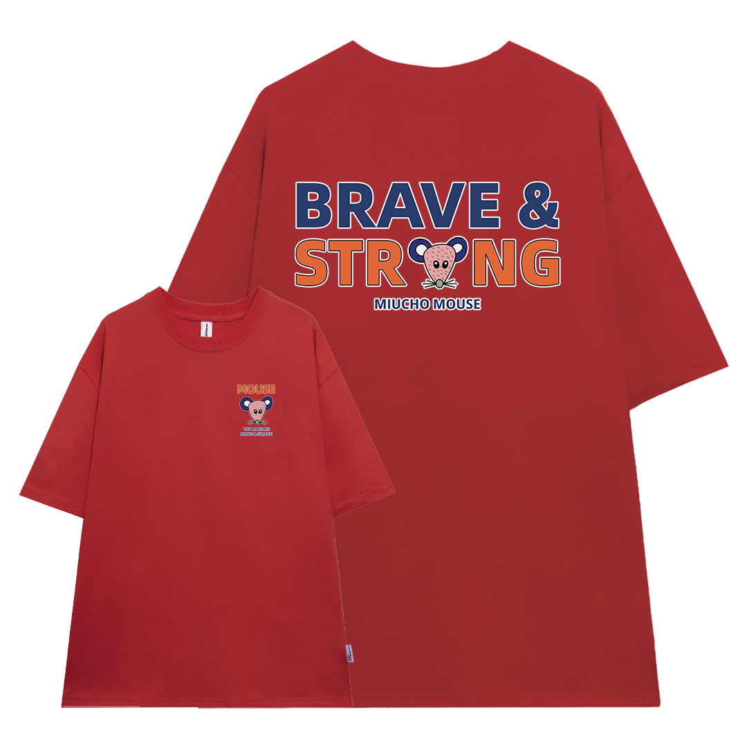 Áo thun nữ form rộng 12 con giáp tuổi Tí ( tuổi chuột) ATD420 Miucho cotton cổ tròn in graphic_thumbnail_4