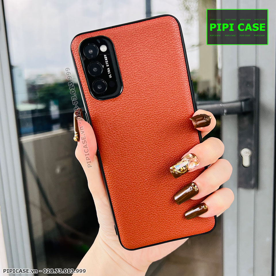 Ốp Lưng Oppo Reno 4 - Robert - Nâu