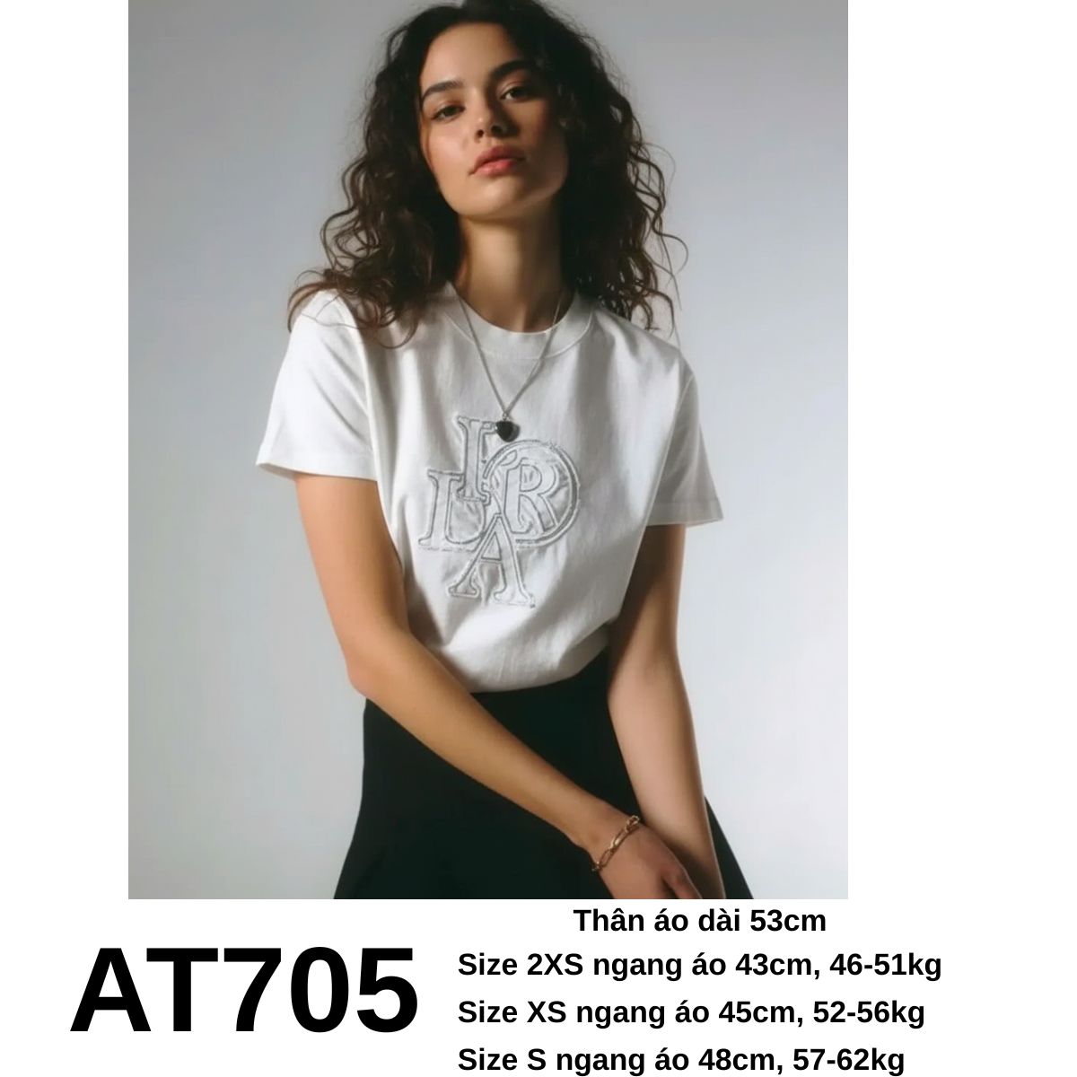 AT705 Áo thun trắng