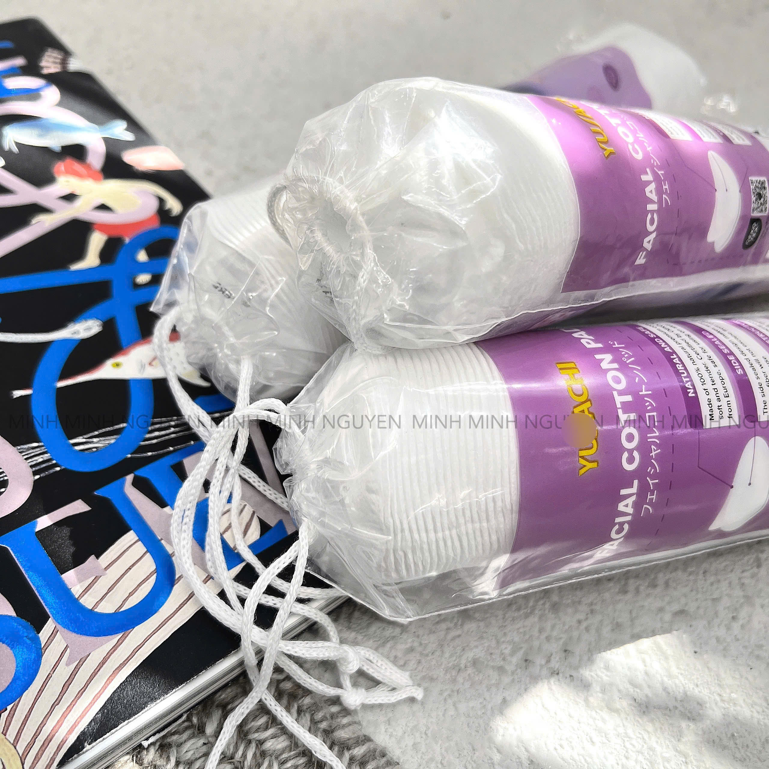 Set 3 Bông Tẩy Trang Yusachi Suzuran Nhật Bản_thumbnail_2