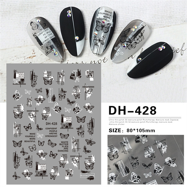 Sticker - Bướm - Chữ - DH428
