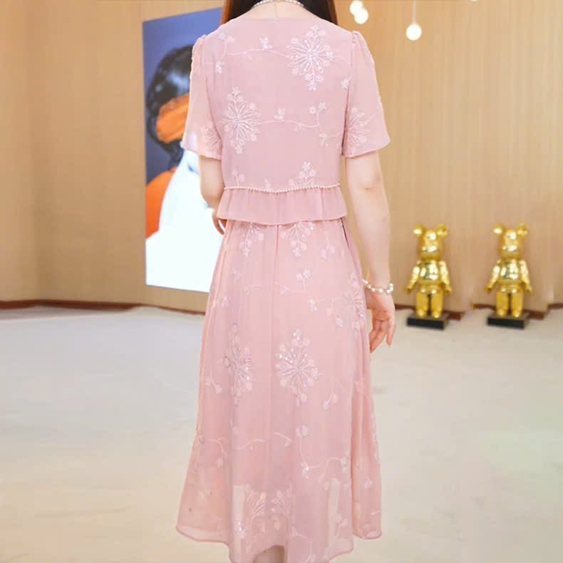 18015-Đầm xòe hồng  giả rời viền ren cách diệu(voan, lót)_thumbnail_2