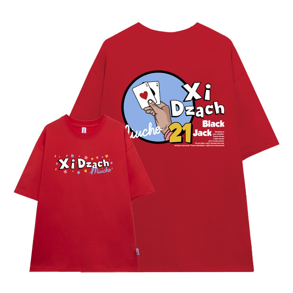 Áo thun Xì DZách Tết 2026 local brand form rộng nam nữ đủ size ATD867 Miucho tay ngắn vải cotton cổ tròn in mix_thumbnail_8