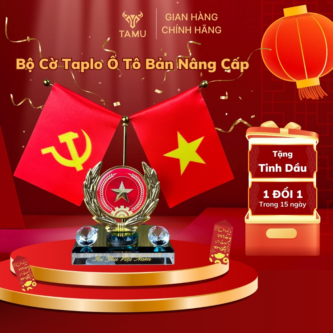 Bộ Cờ Trang Trí Taplo Ô Ttô " Thuận Buồm Xuôi Gió "