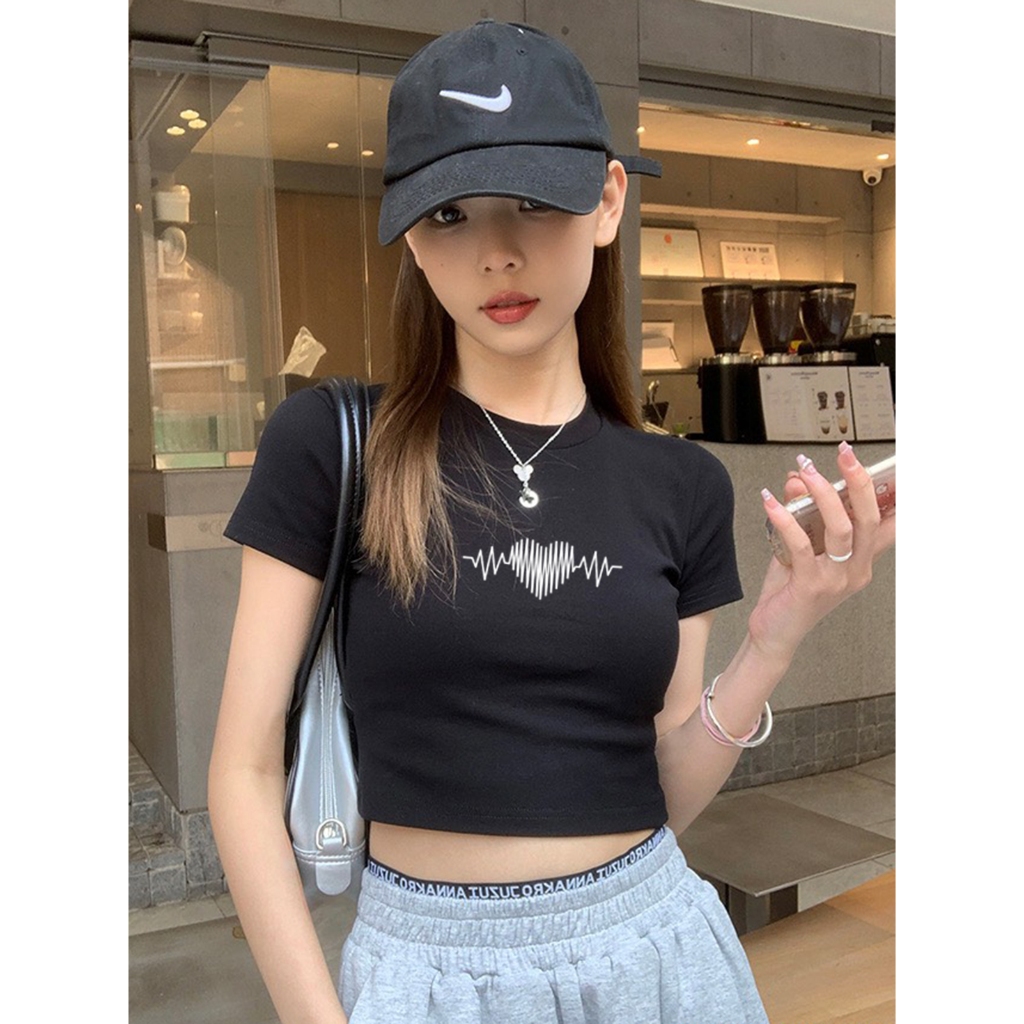 Áo croptop nữ form ôm -Áo thun kiểu dáng ngắn croptop LOZA G0113_thumbnail_2