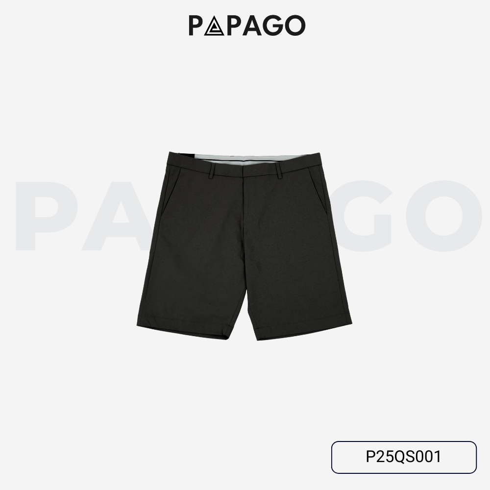 Quần short nam PAPAGO basic, quần ngố chất mềm đẹp cho bố - P25QS001_thumbnail_2