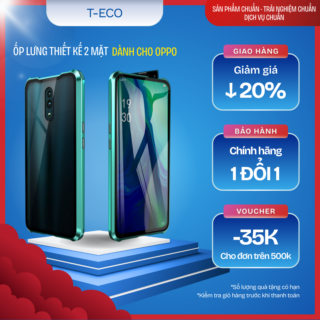 ỐP LƯNG 2 MẶT BẰNG KIM LOẠI DÀNH RIÊNG CHO MÁY OPPO RENO