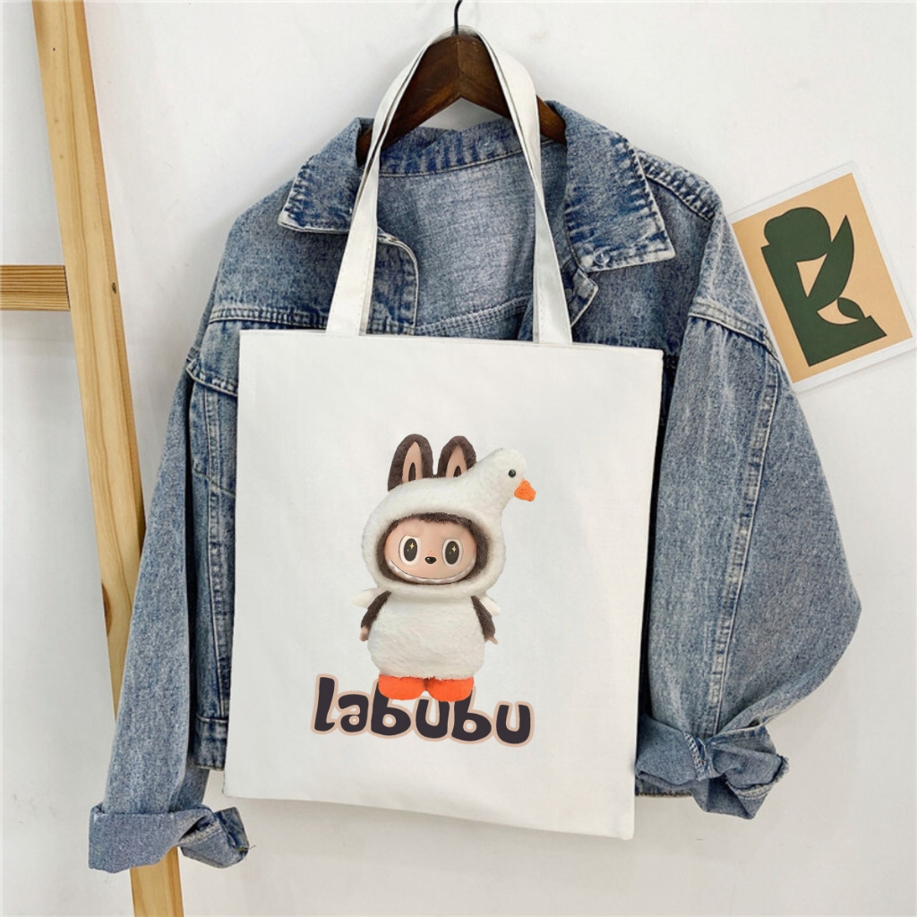 Túi tote in hình LABUBU - Túi vải canvas kích thước 33x37cm đựng vừa A4 và laptop - TOTE06_thumbnail_12