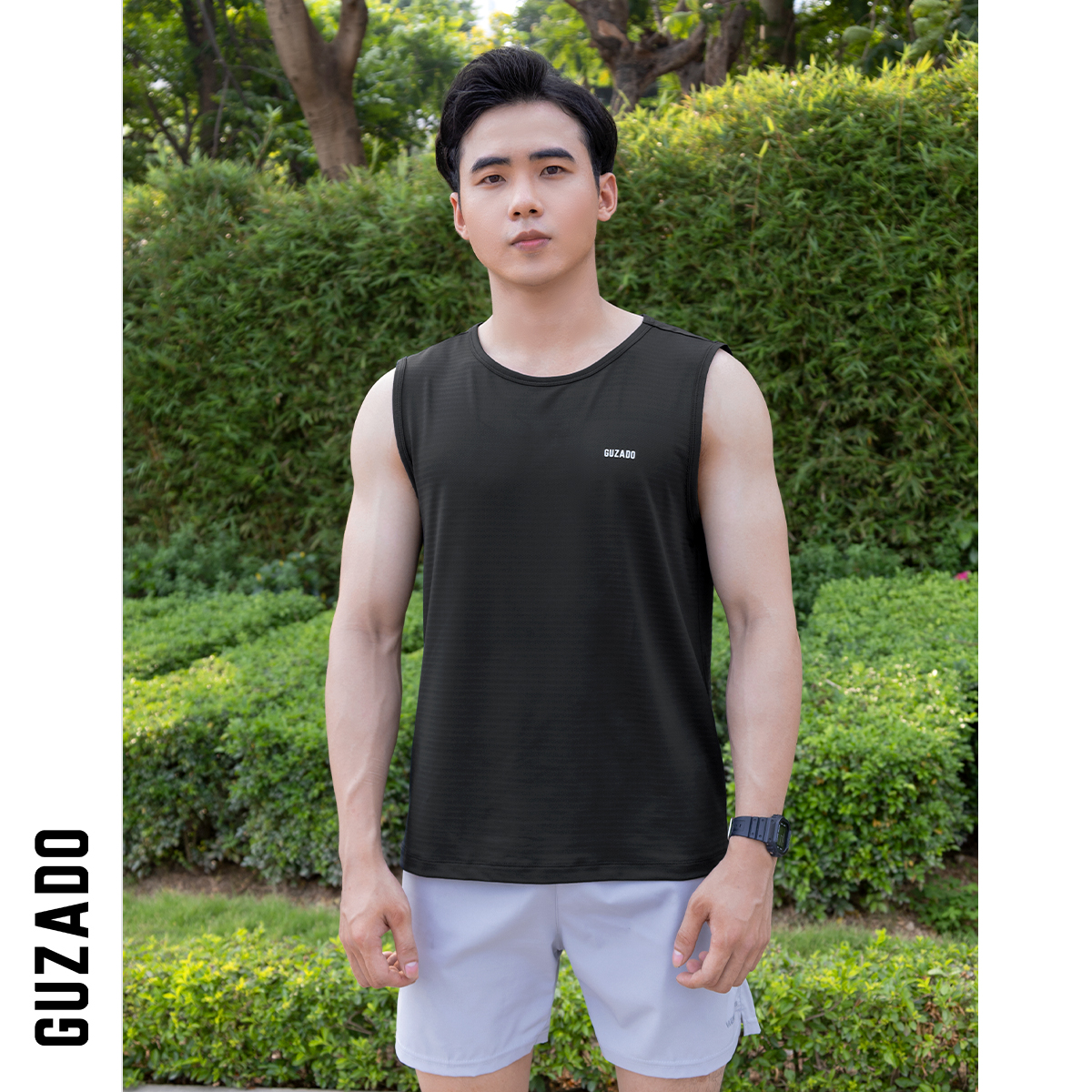 Áo Ba Lỗ Guzado Tanktop Thể Thao Khỏe Khắn GTT201