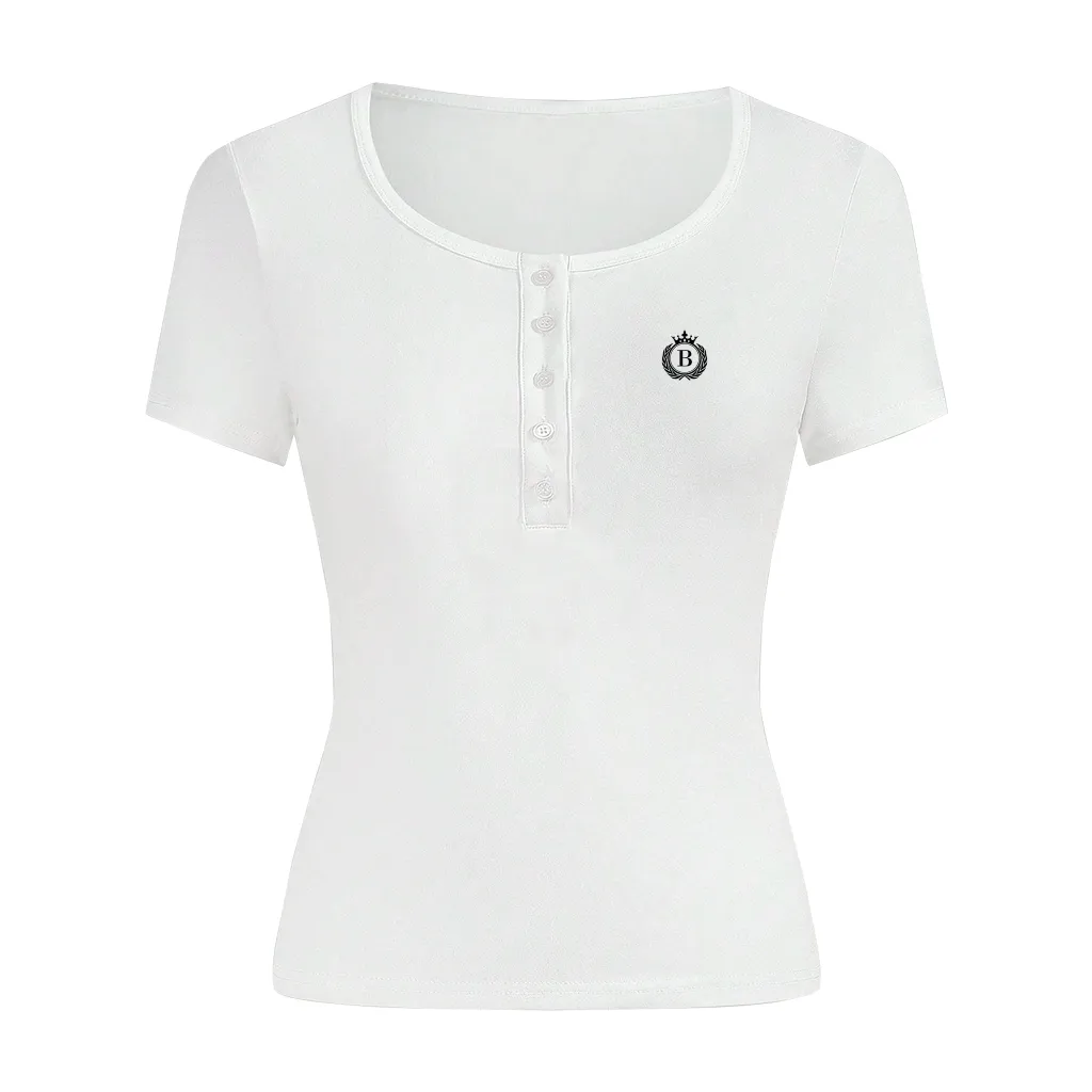 Áo thun ôm body cổ nút Miucho vải visco dày dặn thoáng mát thấm hút tốt tôn dáng in artwork 2722_thumbnail_0