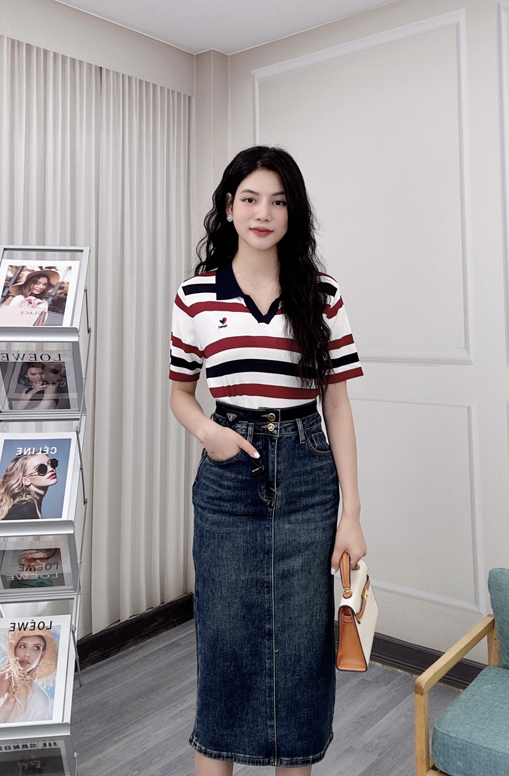 Áo Len Polo Kẻ Ngang To Trẻ Trung, Năng Động _thumbnail_3