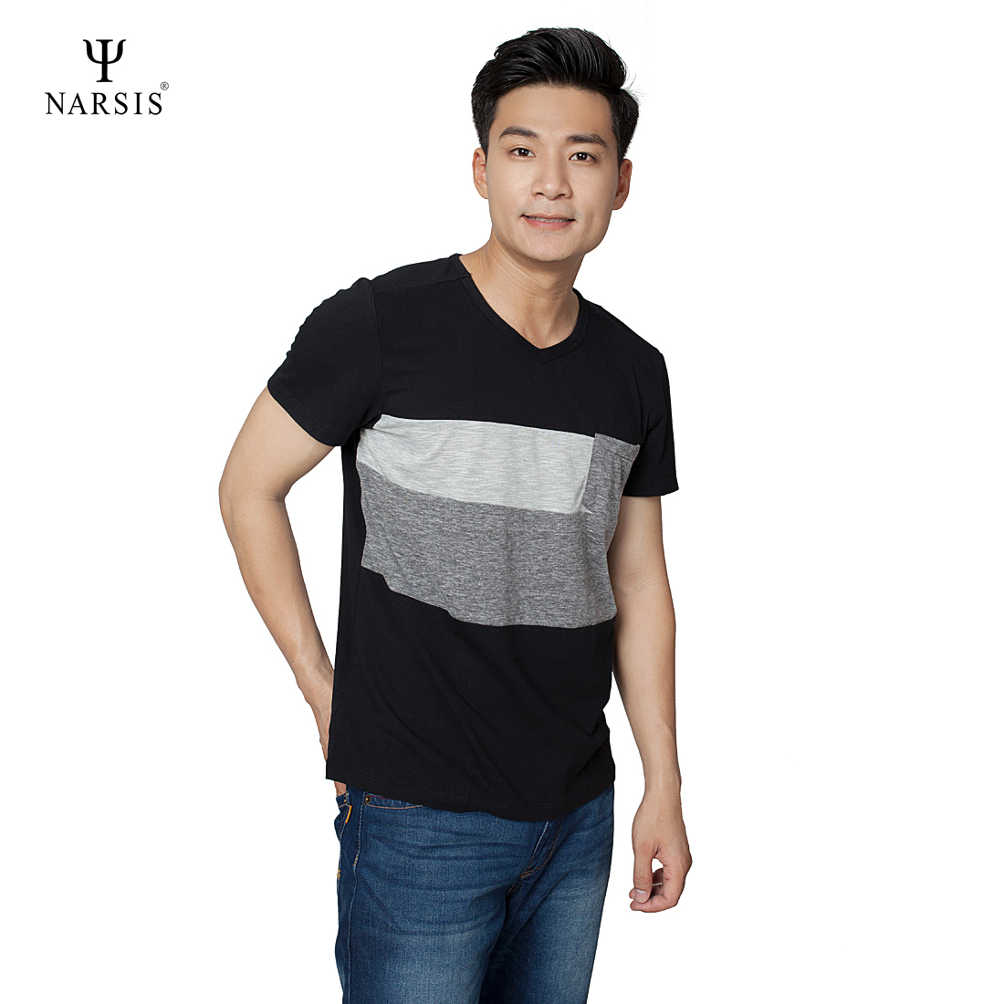 ÁO NAM NARSIS D8047 NARSIS CHẤT LIỆU THOÁNG MÁT, DỄ CHỊU, THOẢI MÁI CẢ NGÀY, DỄ VẬN ĐỘNG