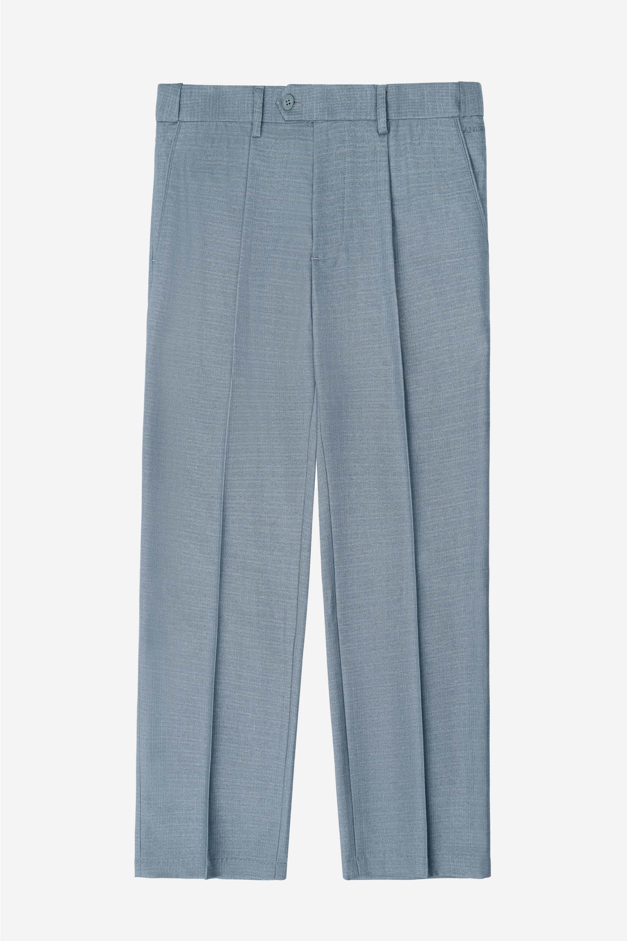 Quần Âu 1 Li Cạp Chun Ẩn Nam Trung Niên ANCHI Chất Liệu Cotton Viscose Cao Cấp Màu Ghi Nhạt