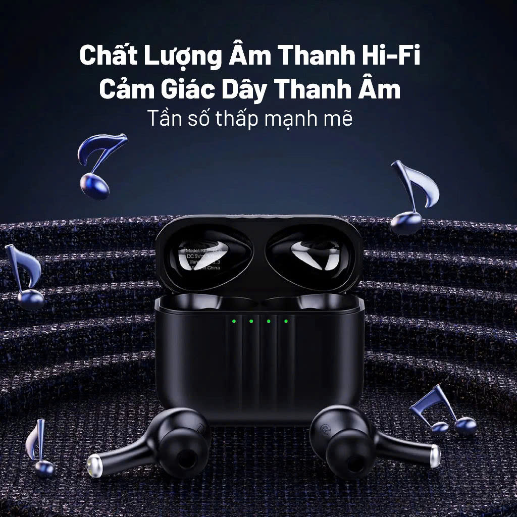 Tai nghe Bluetooth Đen Recci - REP-W55-BLACK_thumbnail_1