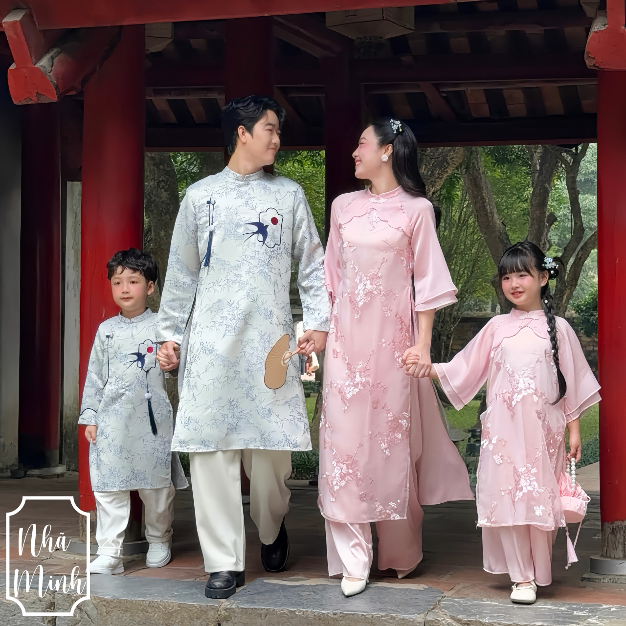 Bộ áo dài HỒNG 