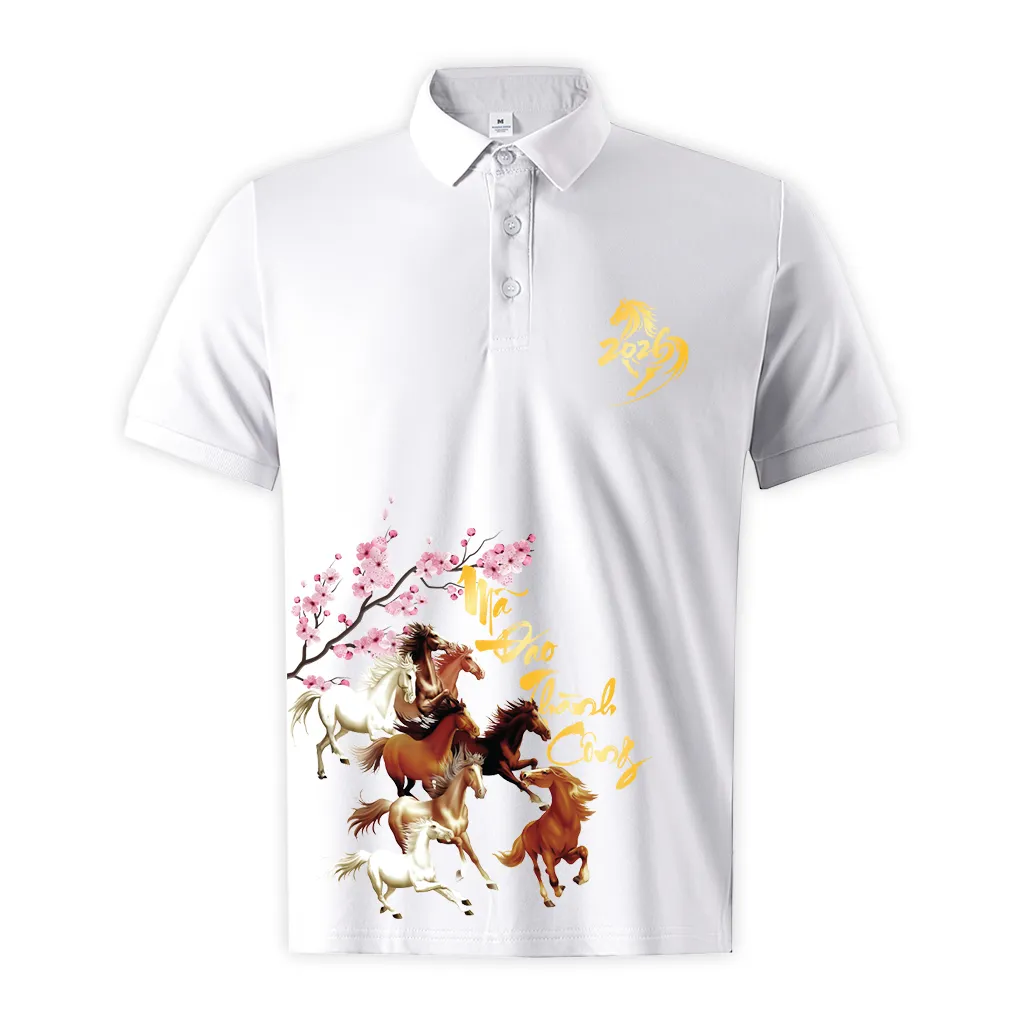 Áo polo Tết Bính Ngọ form vừa nam Miucho Iconic vải poly cá sấu thoáng mát trẻ trung 2991_thumbnail_0