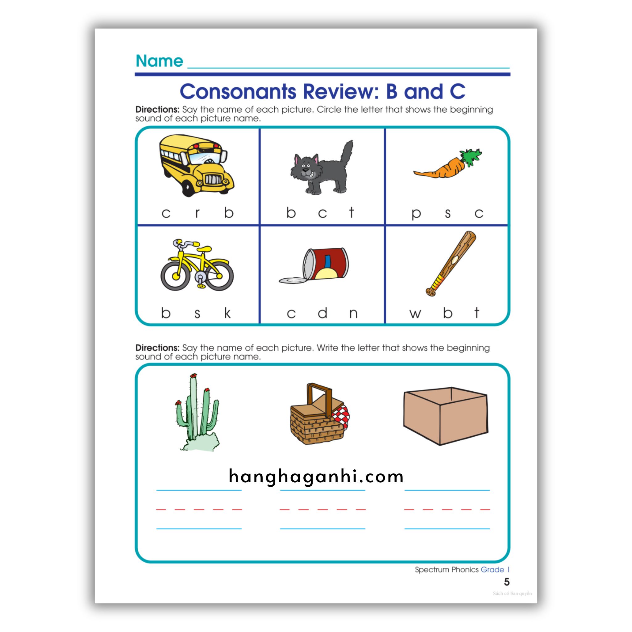 Sách Spectrum Phonics Workbook Grade 1_thumbnail_9