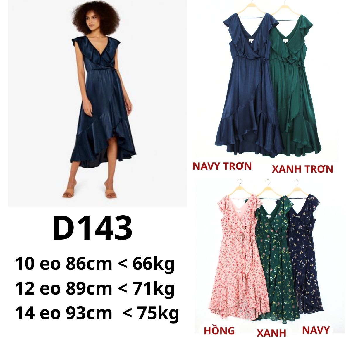 D143 - Đầm Lụa Bông Apricot