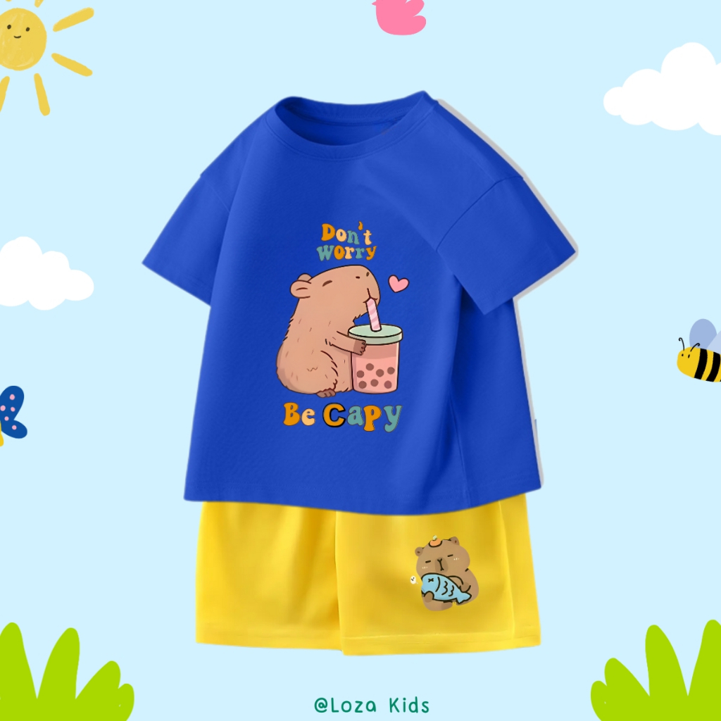 Bộ quần áo bé  trai in hình Capybara - Loza Kids SB114_thumbnail_5