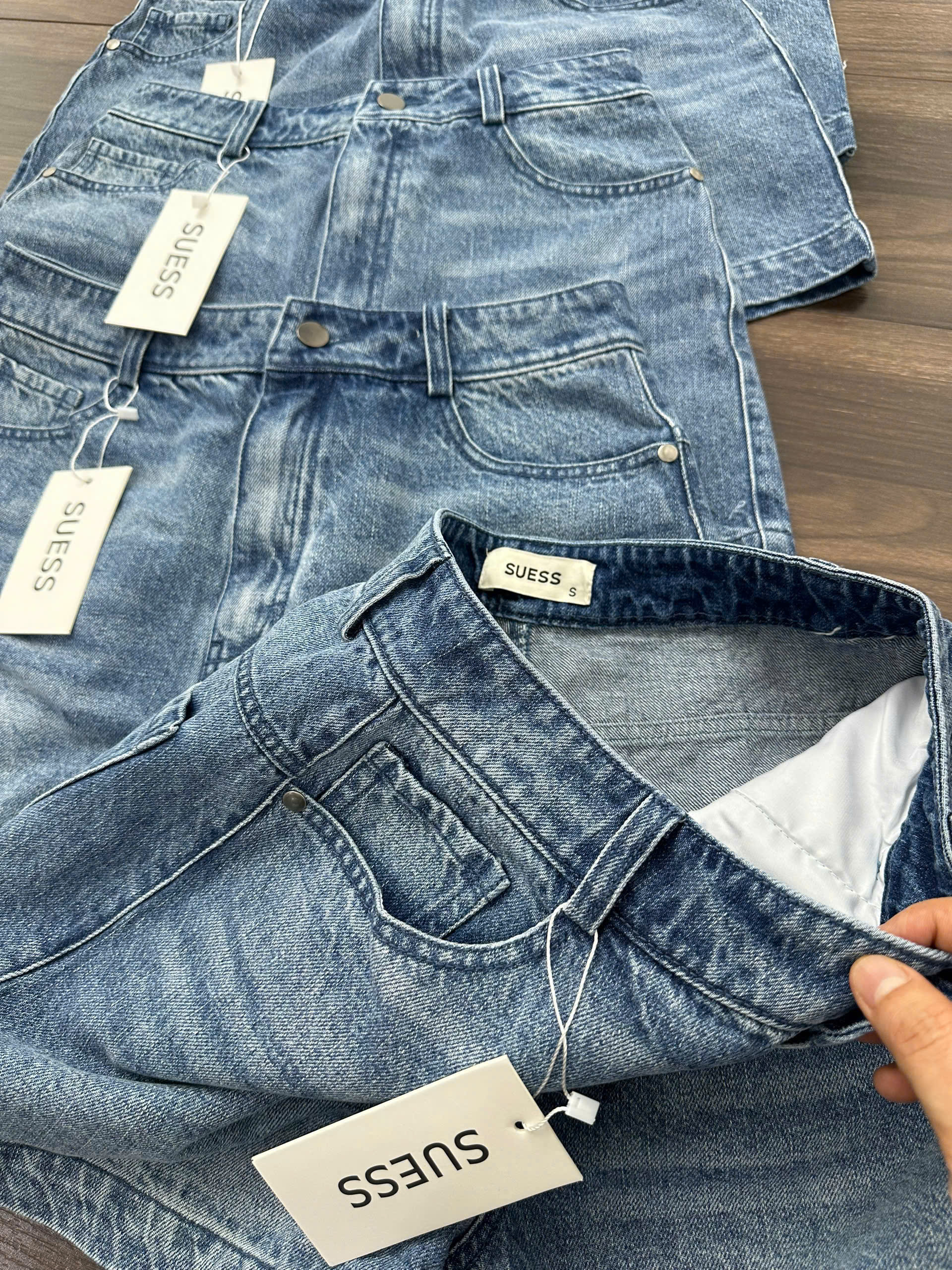TQ25 Quần đùi nữ Coton Q jean
