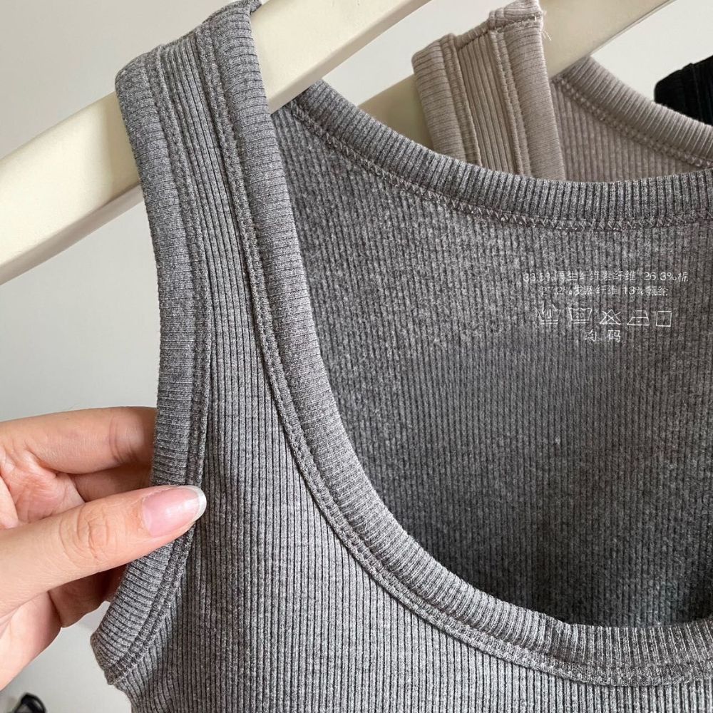 [MÃ B67] Áo Bra Nữ Có Mút, Áo Ba Lỗ Nữ Cotton Mềm Mại 4 Màu Đen Ghi Nâu Kem Freesize 40kg đến 60kg_thumbnail_6