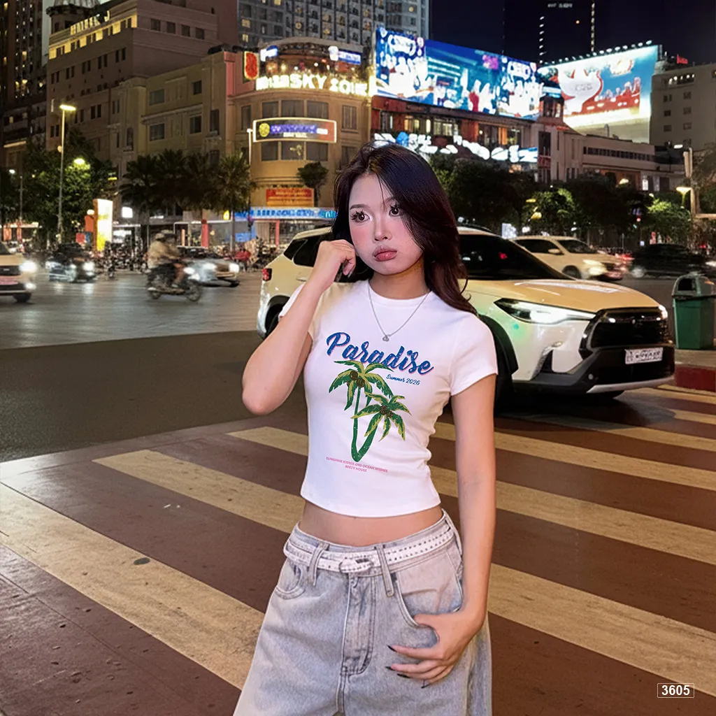 Áo baby tee nữ mùa hè form ôm slim fit Beezy 3605_thumbnail_4